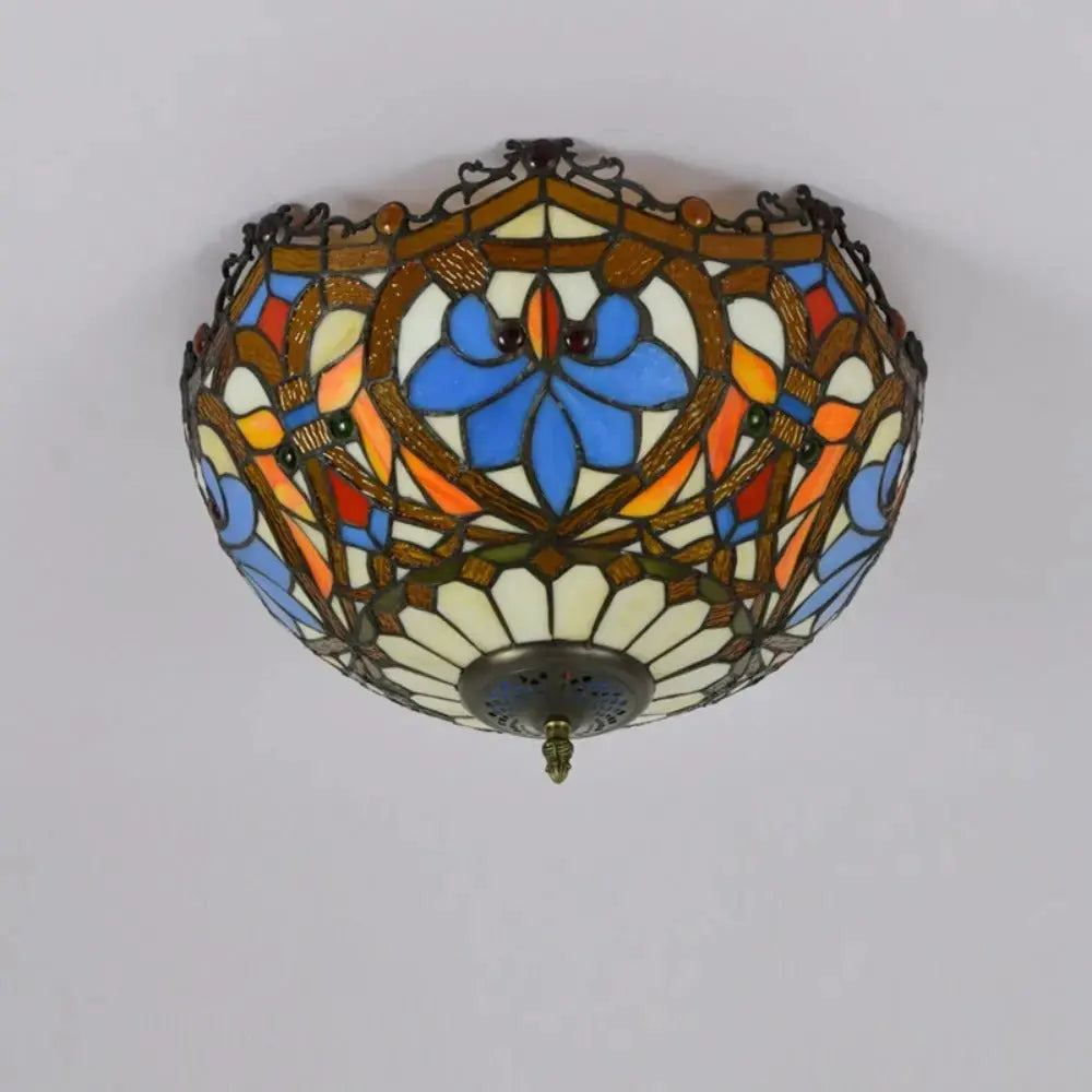 16inch Stained Glass Beads Lampshade Tiffany Ceiling Lamps Classical Tiffany Lamp