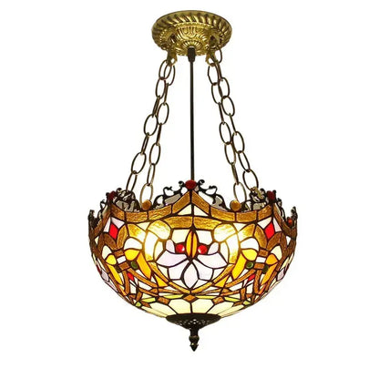 12inch Vintage Tiffany Style Hanging Light Dragon Tail Anti-chandelier Classical Tiffany Lamp