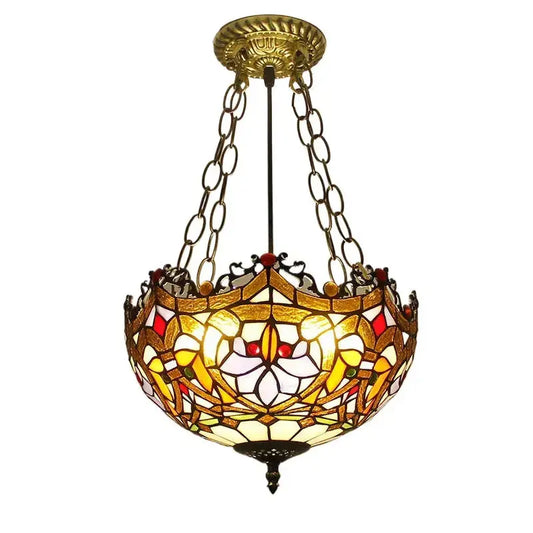 12inch Vintage Tiffany Style Hanging Light Dragon Tail Anti-chandelier Classical Tiffany Lamp