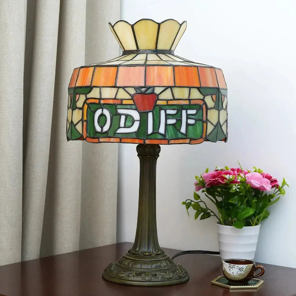 12inch Antique Stained Glass Table Lamp Vintage Tiffany Desk Light Classical Tiffany Lamp