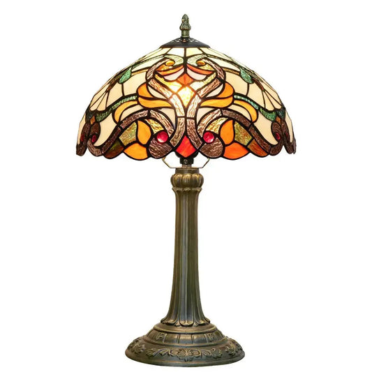 12inch Tiffany Style Stained Glass Table Lamp for Living Room Classical Tiffany Lamp