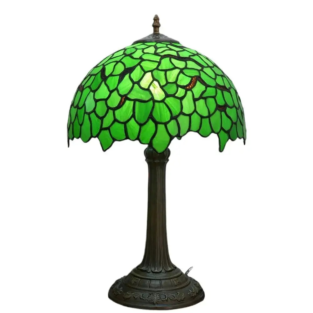 12inch Tiffany Table Lamps for Sale Stained Glass Green Leaves Lampshade Desk Lamp Classical Tiffany Lamp