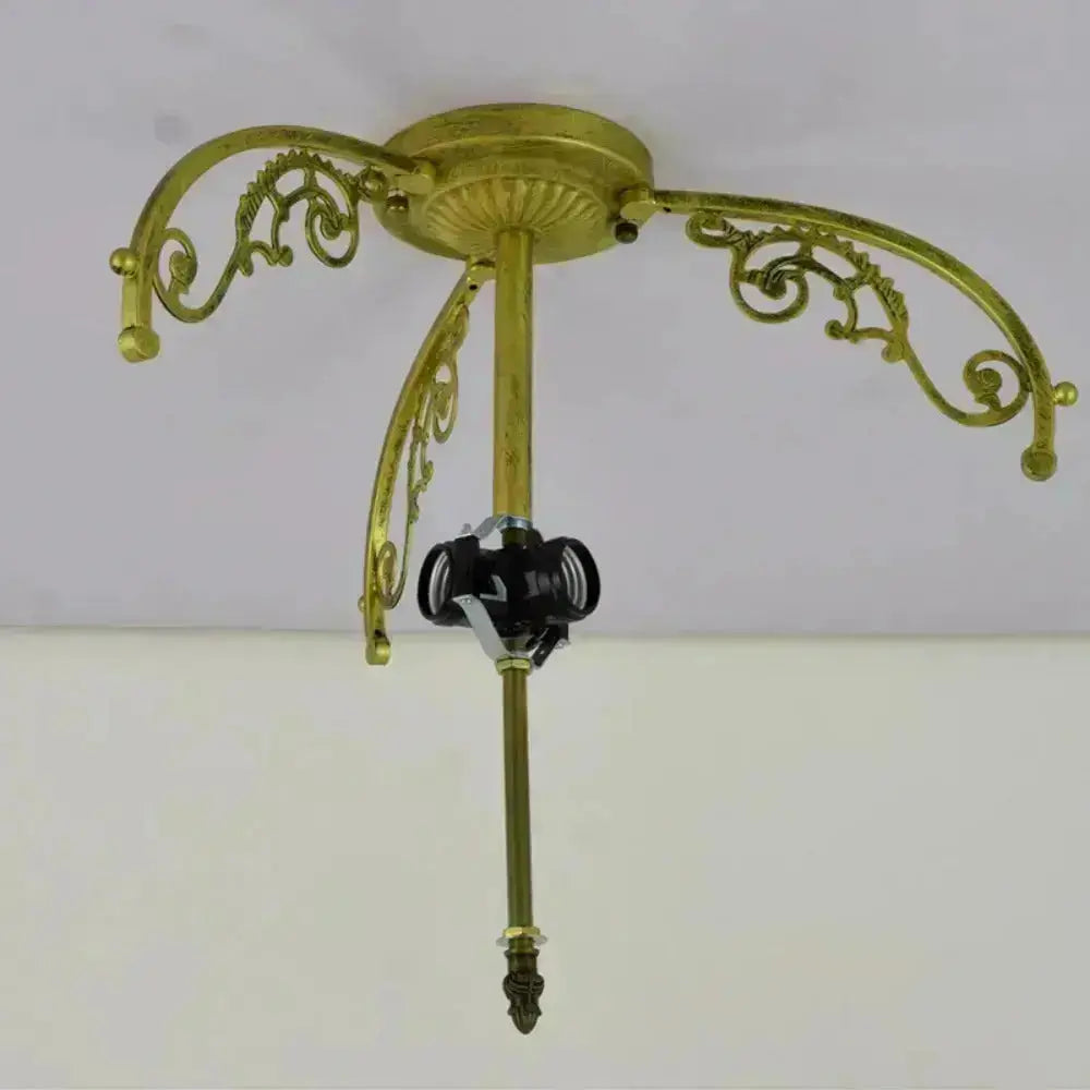 16inch Large Stained Glass Beads Flower Lampshade Vintage Tiffany Ceiling Light Classical Tiffany Lamp