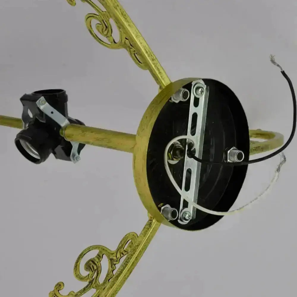 16inch Large Stained Glass Beads Flower Lampshade Vintage Tiffany Ceiling Light Classical Tiffany Lamp