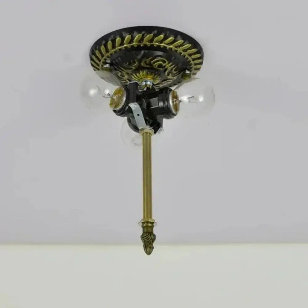 16inch Stained Glass Rose Flower Lampshade Tiffany Style Ceiling Light Classical Tiffany Lamp