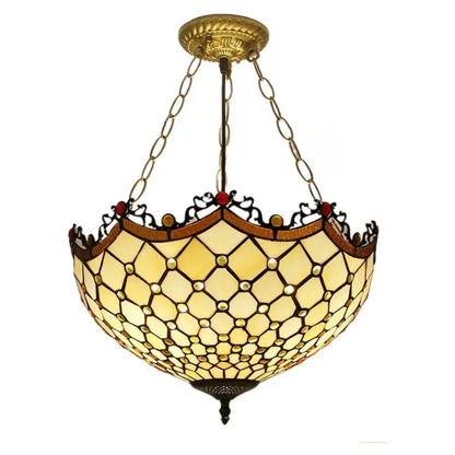 16inch Stained Glass Dragon Tail Tiffany Hanging Lamp Pendant Light Classical Tiffany Lamp