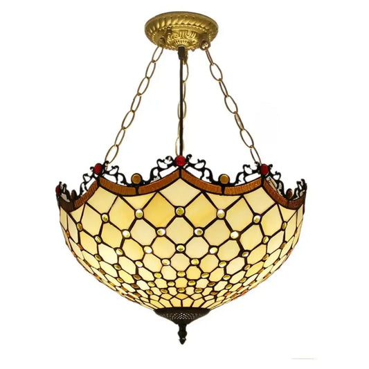 16inch Stained Glass Dragon Tail Tiffany Hanging Lamp Pendant Light Classical Tiffany Lamp