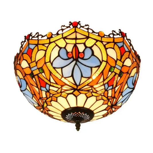 16inch Stained Glass Beads Lampshade Tiffany Ceiling Lamps Classical Tiffany Lamp