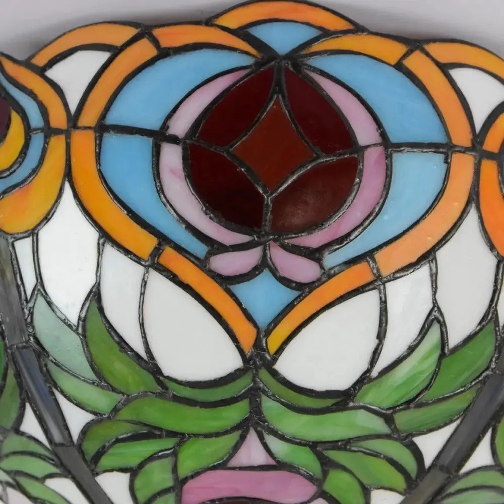 16inch Stained Glass Peach Lampshade Tiffany Ceiling Lamps Classical Tiffany Lamp