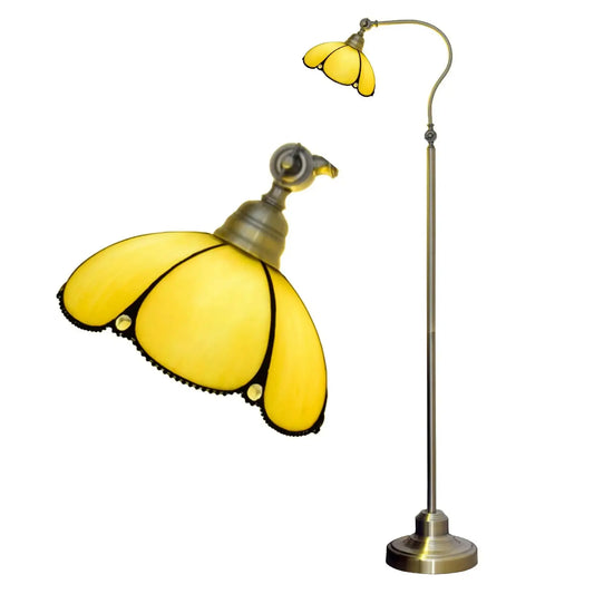 20cm Vintage Stained Glass Simple Lampshade Tiffany Style Reading Floor Lamp Classical Tiffany Lamp