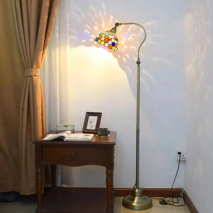 20cm Vintage Standing Light Bohemian Lampshade Tiffany Stained Glass Floor Lamp Classical Tiffany Lamp