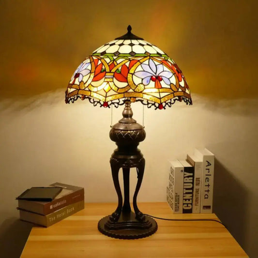 20inch Dragon Tail Baroque Lampshade Vintage Tiffany Bedside Table Lamps Classical Tiffany Lamp