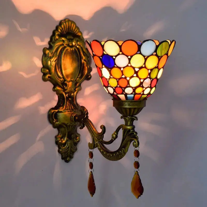 6inch 15cm Small Sconce Bohemia Spot Tiffany Style Wall Lights Classical Tiffany Lamp