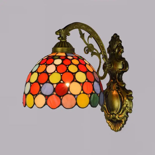 Small Stained Glass Bohemia Lampshade Tiffany Wall Lights Sconce Lamp Classical Tiffany Lamp