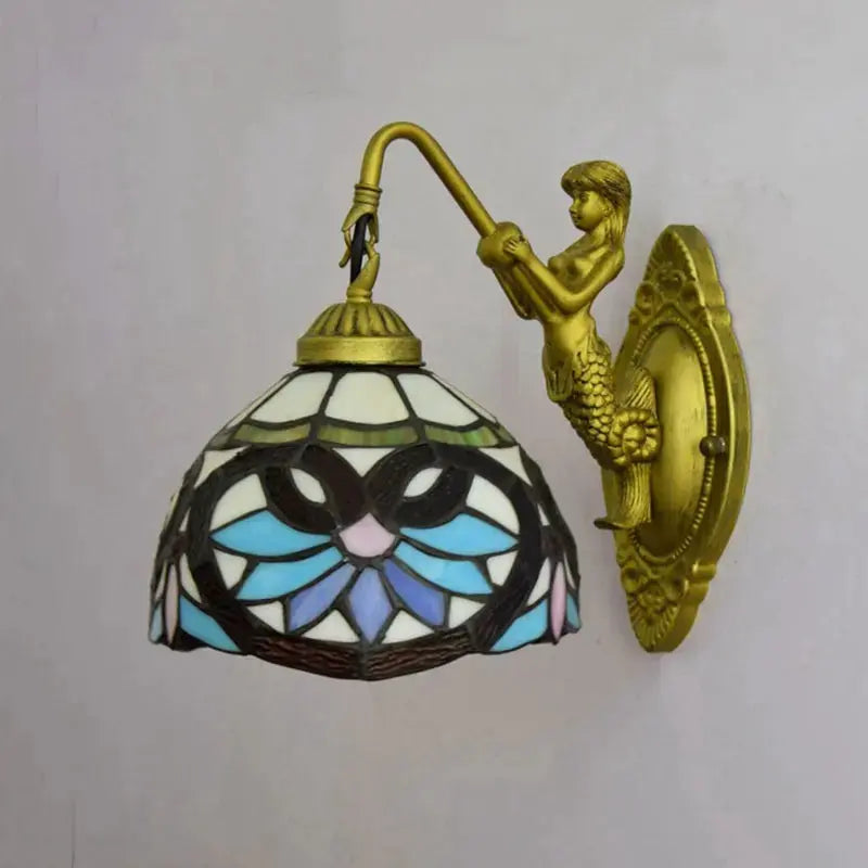 8inch Small Stained Glass Sconce Tiffany Style Wall Lamps Classical Tiffany Lamp