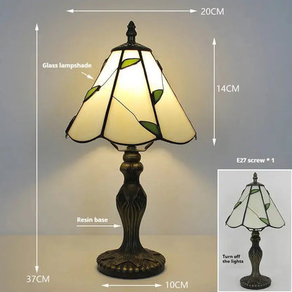 8inch Stained Glass Desk Light Retro Lampshade Small Tiffany Style Lamps Classical Tiffany Lamp