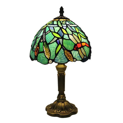 8inch Stained Glass Wheat Ear Lampshade Vintage Tiffany Dragonfly Lamp Classical Tiffany Lamp
