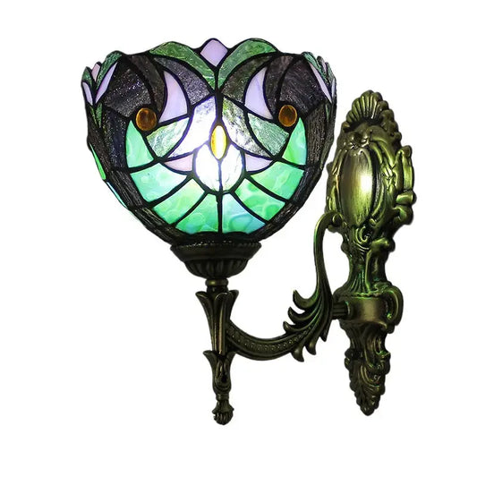 8inch Tiffany Art Deco Lamp Stained Glass Lampshade Wall Sconce Classical Tiffany Lamp