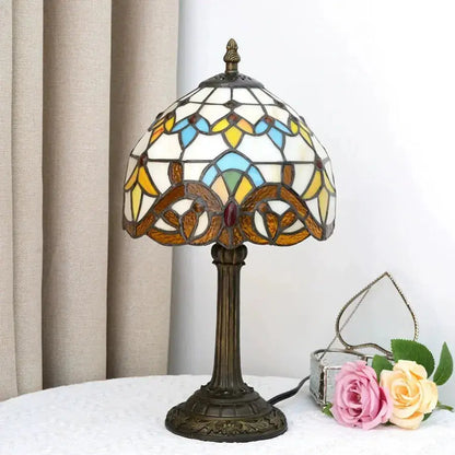 8inch Small Tiffany Table Lamps Stained Glass Baroque Desk Light Classical Tiffany Lamp