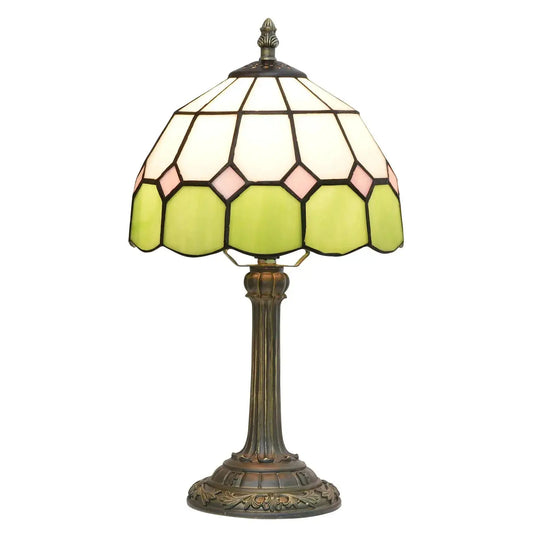 8inch Small Tiffany Table Lamps Stained Glass Green Bedside Desk Light Classical Tiffany Lamp