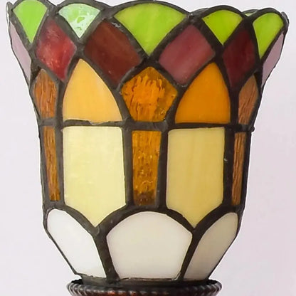 Antique Tiffany 3 Light Wall Sconce Stained Glass Floral Lampshade Wall Lamp Classical Tiffany Lamp