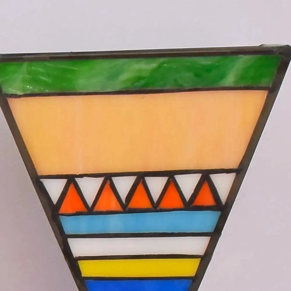 Classical Southeast Asian Style Three Light Sconce Tiffany Stained Glass Wall Lamp Classical Tiffany Lamp