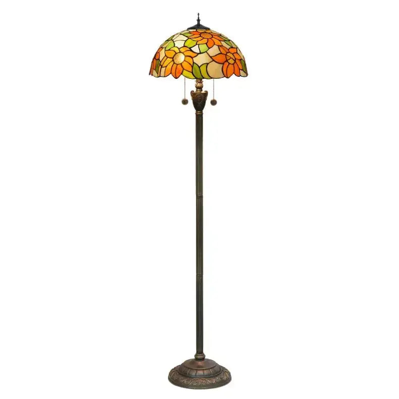 Dia40cm Sunflower Tiffany Lamp Lampshade Vintage Stained Glass Floor Lamps Classical Tiffany Lamp
