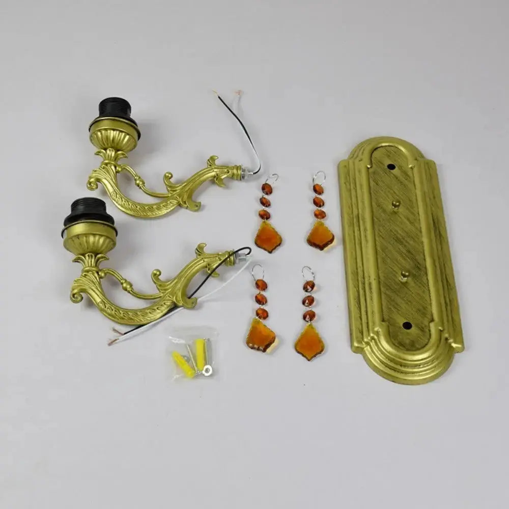 Double Wall Lights Tiffany Parrot Stained Glass Wall Lamp Sconce Classical Tiffany Lamp