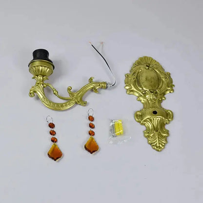 Vintage Stained Glass Yellow Parrot Lampshade Tiffany Style Wall Sconce Classical Tiffany Lamp